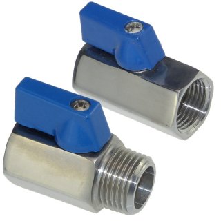 Edelstahl Mini Kugelhahn