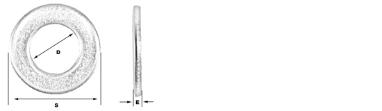 1x Unterlegscheibe M6 (DIN 125 - Form A, MS) - Sound-Pressure