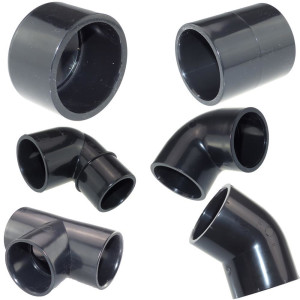 PVC Solarfittings schwarz