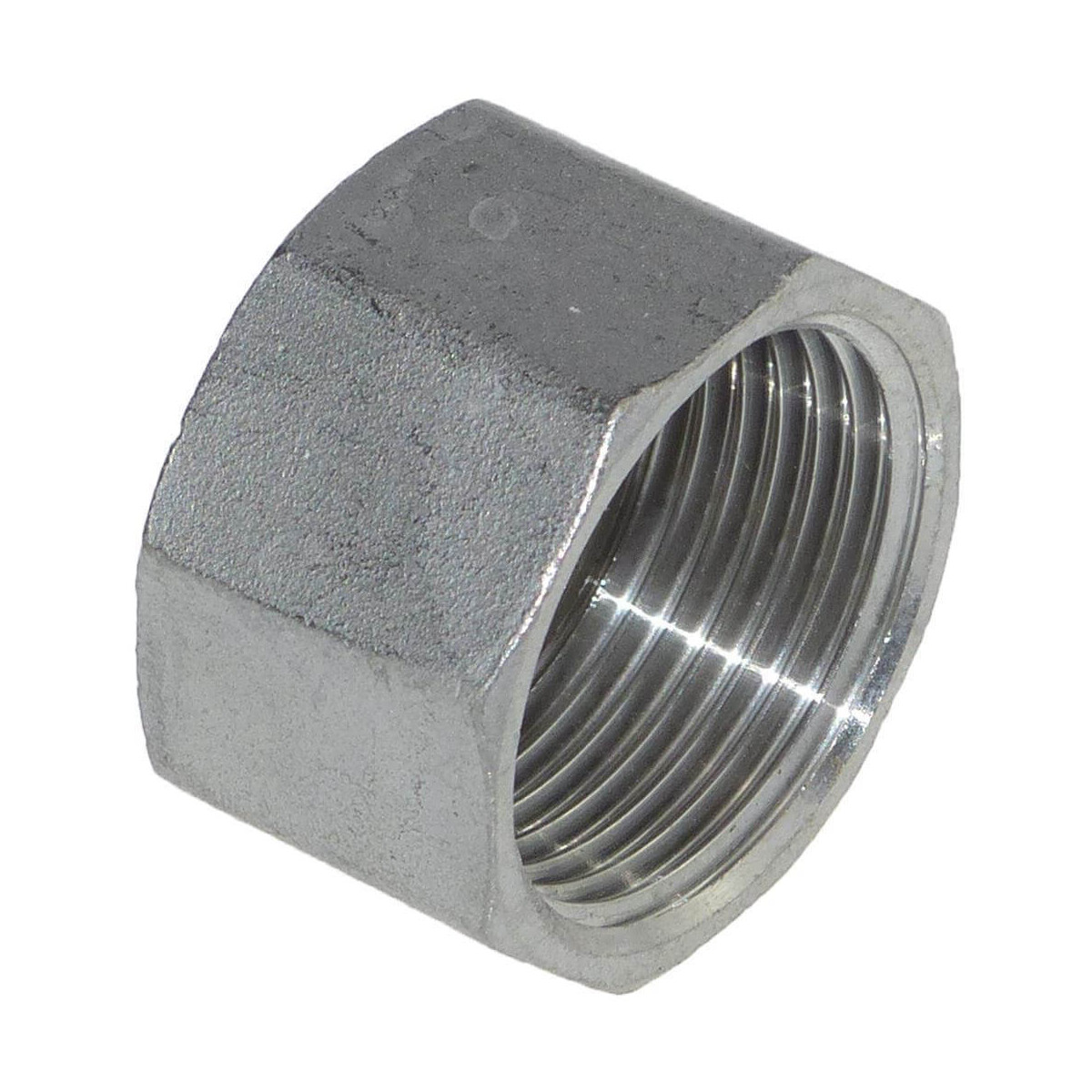 Edelstahl Kappe 1 1/2 Zoll