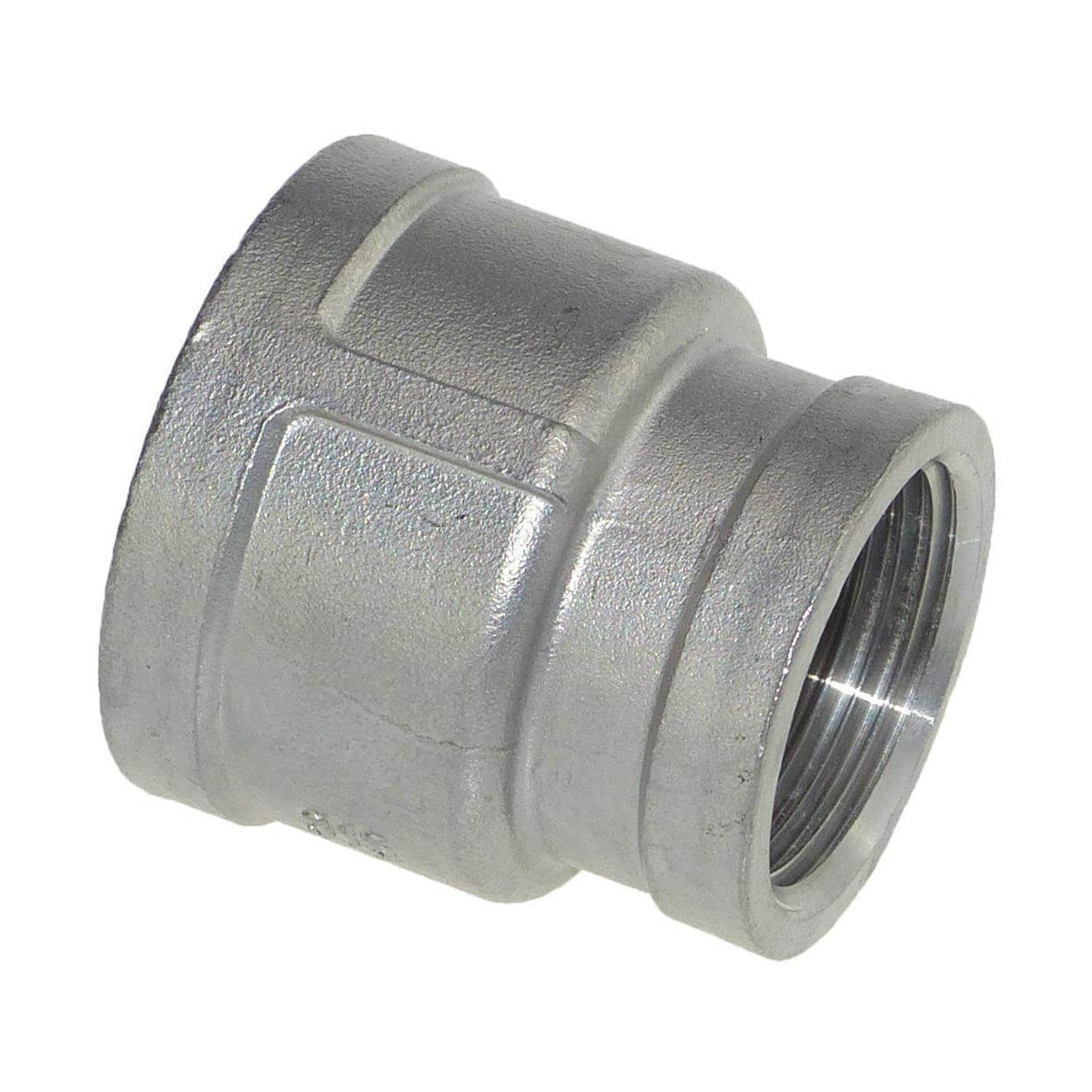 Edelstahl Reduziermuffe 3/4 x 1/4 Zoll box