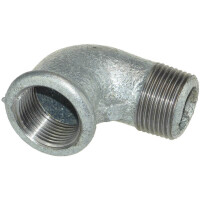 Temperguss Winkel 90° I/A 1 Zoll