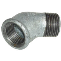 Temperguss Winkel 45° I/A 3/4 Zoll