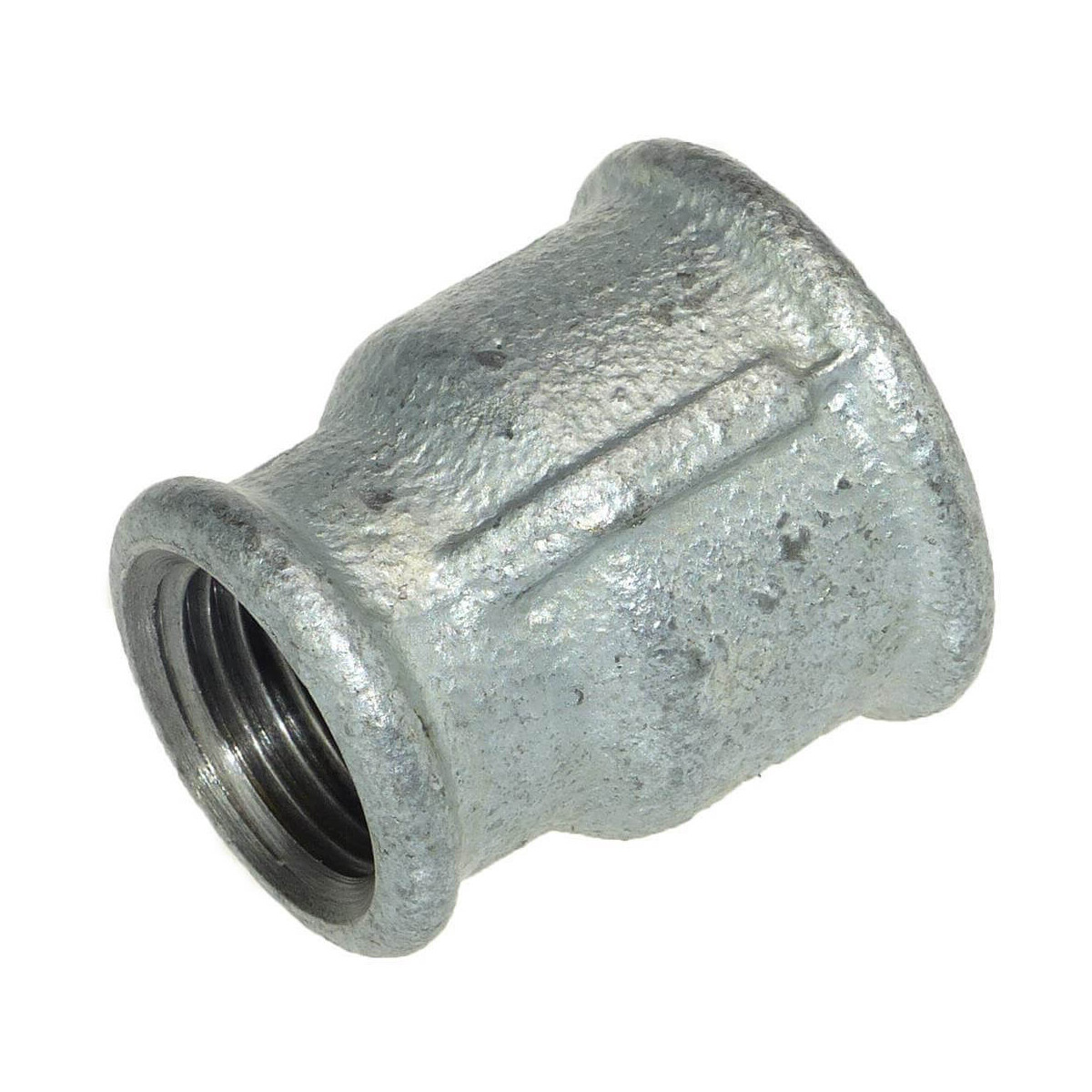 Temperguss Reduziermuffe 3/4 x 1/2 Zoll