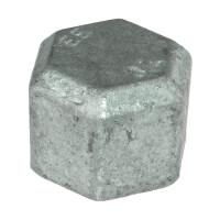 Temperguss Kappe 1/2 Zoll