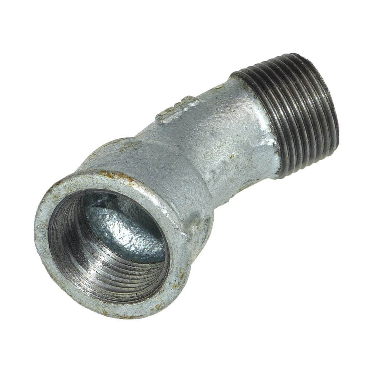 Temperguss Bogen 45° I/A 1 Zoll