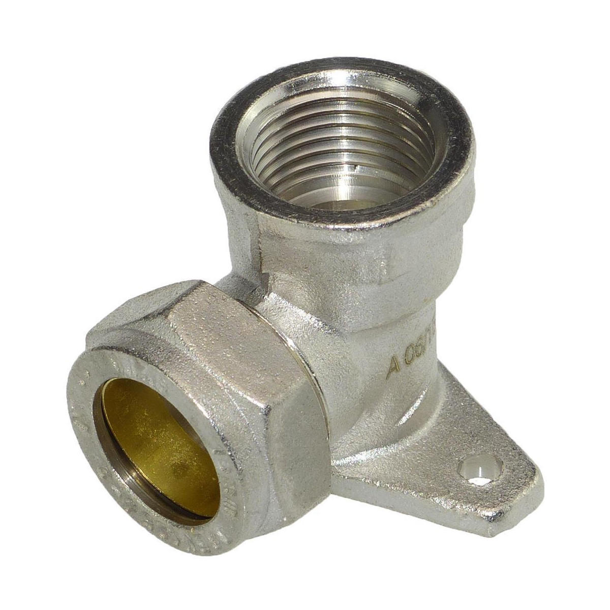 4x Wandscheibe 1/2 Zoll DN15 - Messing Wandwinkel 90° Mit Innengewinde