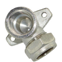 Kupferrohr Klemm Wandscheibe 22 mm x 1/2 Zoll