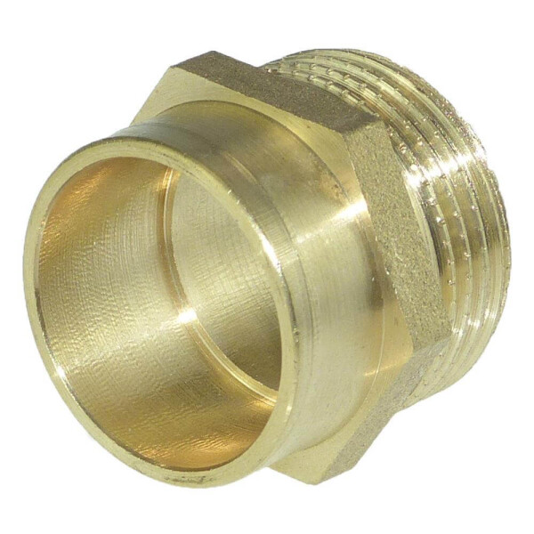 Lötfitting Übergangsnippel Aus Rotguss – 42 Mm X 1 1/2 Zoll IG/AG Für Heizung & Sanitär