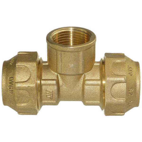 1/2" Zoll Gewindefittings Messing T-Stück Wasserhahn Umleitung Rohrfitting Chrom