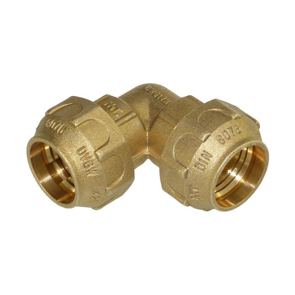 PE Messing Winkel Klemmmuffe 63mm