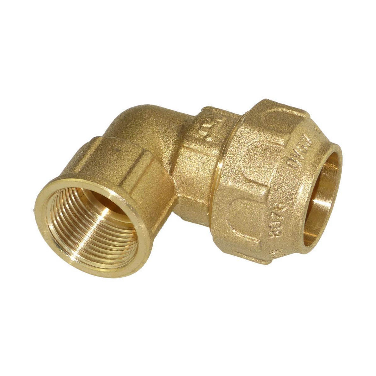 PE Messing Winkel Innengewinde 63 mm x 2 Zoll