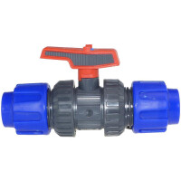 PE Kugelhahn Klemmmuffe 40 mm (LVHT)