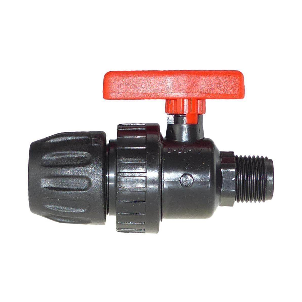 PE Kugelhahn Aussengewinde 63 mm x 2 Zoll