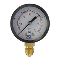 Manometer 50 mm unten 0 - 4 bar