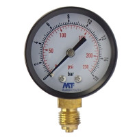 Manometer 50 mm unten 0 - 16 bar