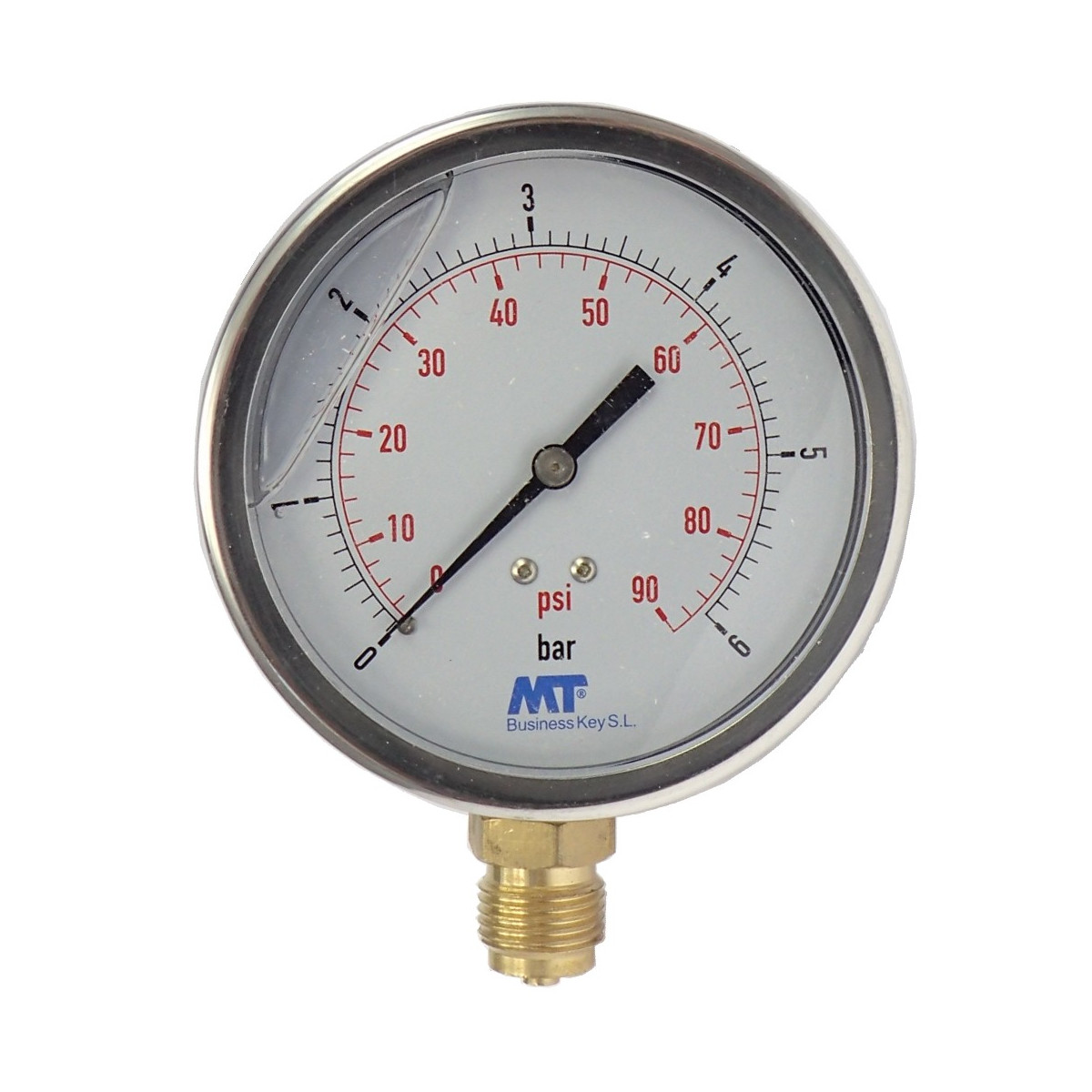 Manometer 100mm Standard 0 - 6 bar