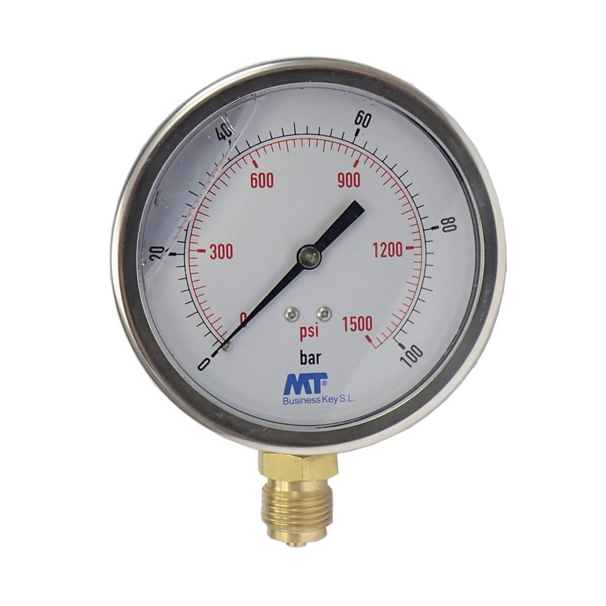 Manometer 100mm - 0 - 100 bar