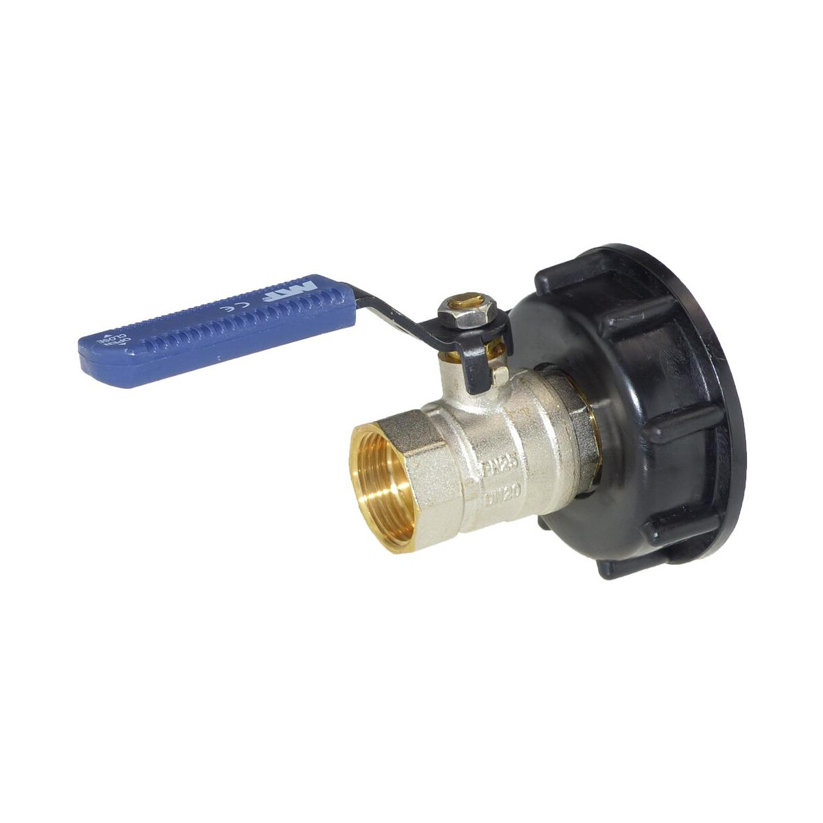 IBC Kunststoff Adapter S60x6 mit Kugelhahn Standard