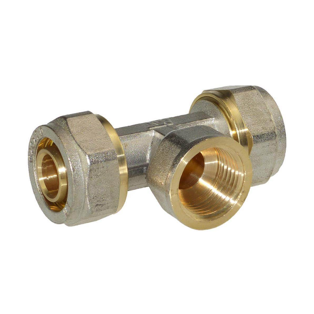 PE-X Schraub T-Stück 16 x 3/4 IG (D box