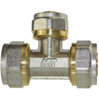 PEX Schraub T-Stück reduziert 20 x 16 x 20 (DVGW)