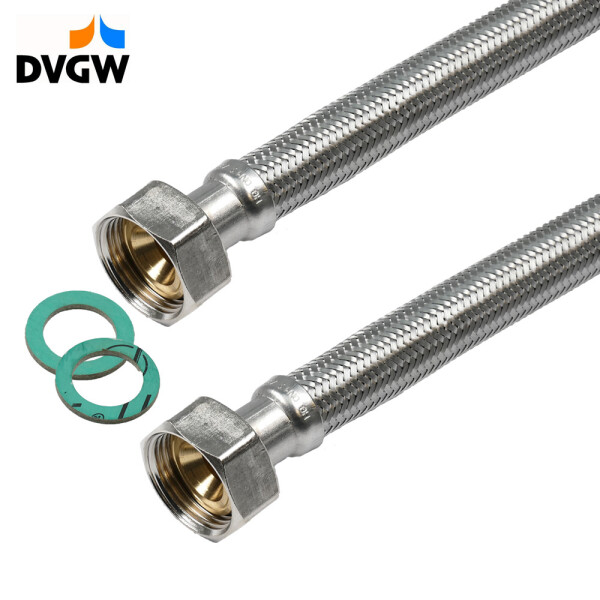 Panzerschlauch DVGW ÜM x ÜM 1/2 Zoll (DN13)