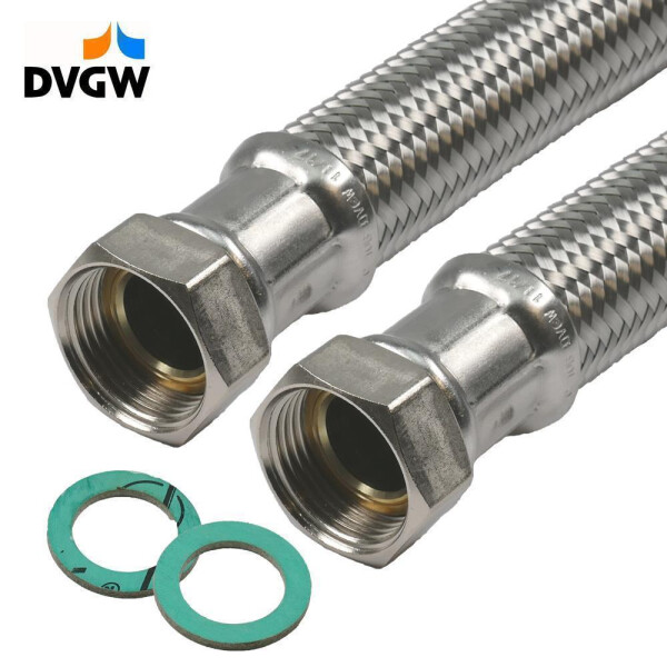 Panzerschlauch DVGW ÜM x ÜM 3/4 Zoll (DN19)