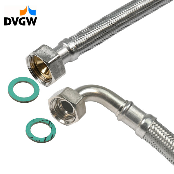 Panzerschlauch DVGW ÜM x ÜM 1/2 Zoll (DN13)