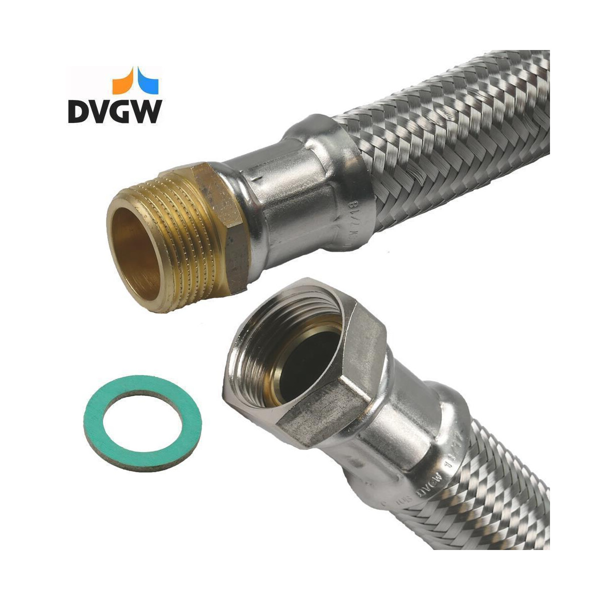 Panzerschlauch DVGW ÜM x AG 1 1/4 Zoll (DN32), 17,90 €