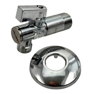 Eckventil 1/2 x 3/4 Zoll mit Filter