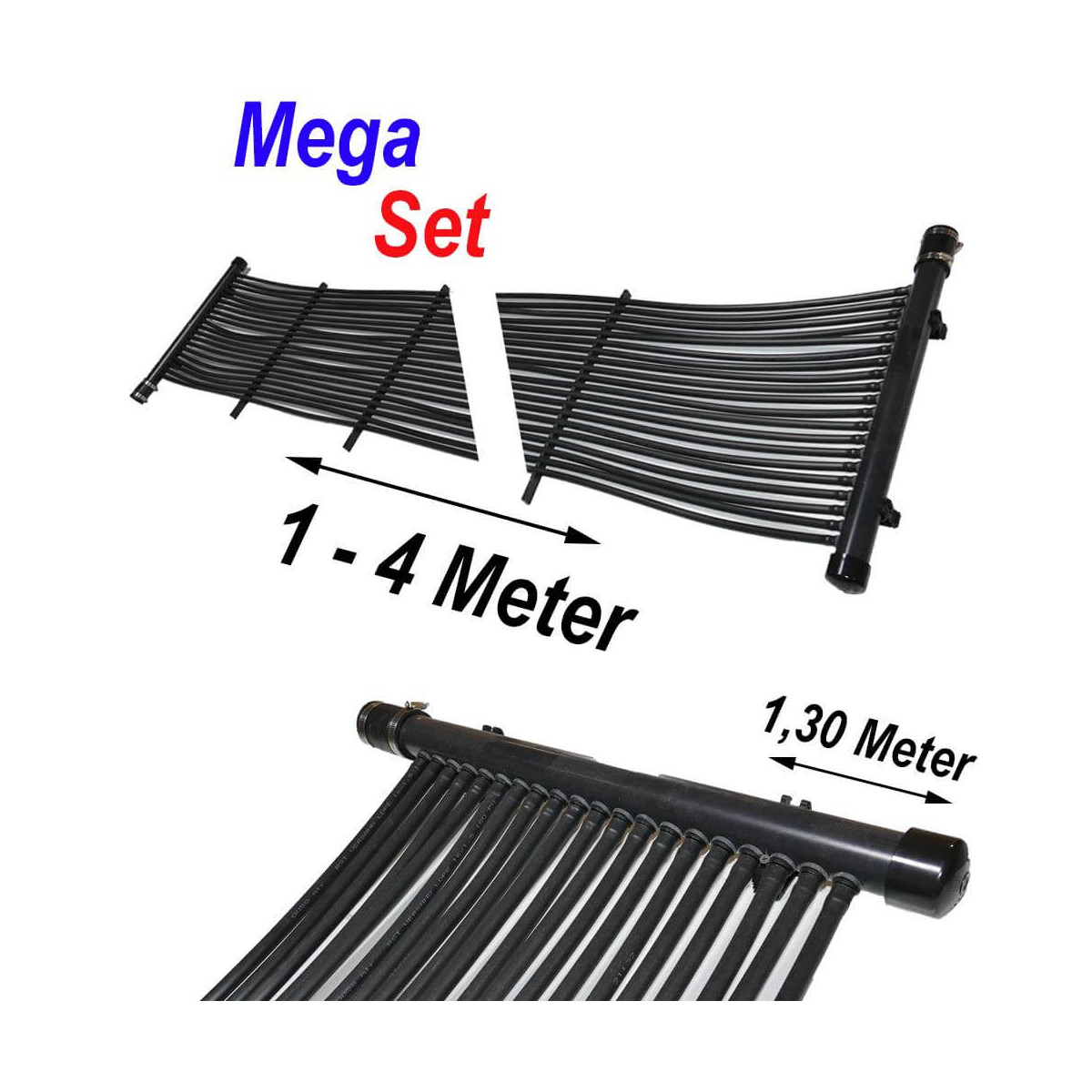 Poolheizung Solarmatte MegaSet 4,80 m&su box