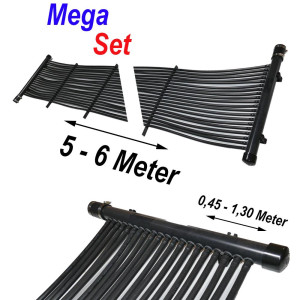 Poolheizung Solarmatte MegaSet (5 - 6 Meter)