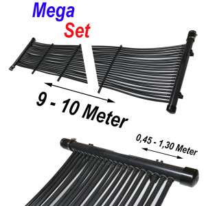 Poolheizung Solarmatte MegaSet (9 - 10 Meter)