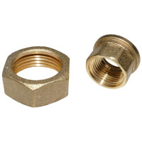 Messing Pumpenverschraubung IG 1/2 x 1 Zoll