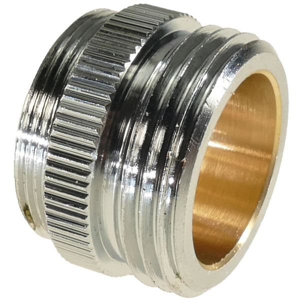 Chrom-Übergangsstück verchromt M24/1 AG x 3/4 AG, 2,51