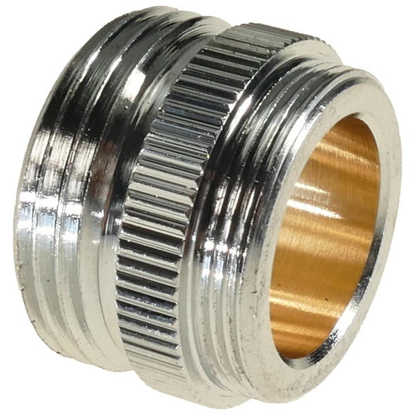 Chrom-Übergangsstück verchromt M24/1 AG x 3/4 AG, 2,51