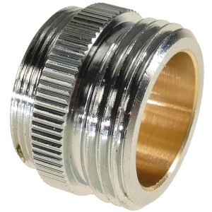 Chrom-Übergangsstück verchromt M24/1 AG x 3/4 AG, 2,51