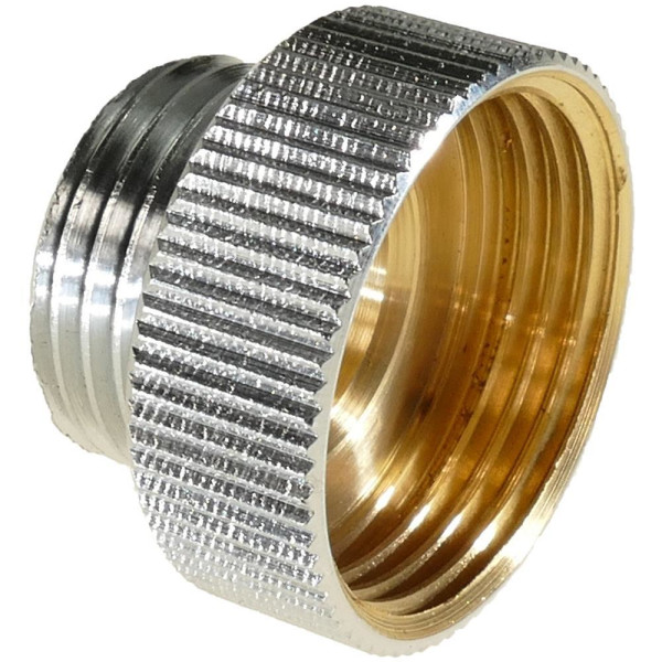 Chrom-Übergangsstück verchromt M24/1 AG x 3/4 AG, 2,51
