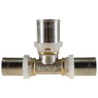 PEX Press T-Stück 90° reduziert 20x16x16