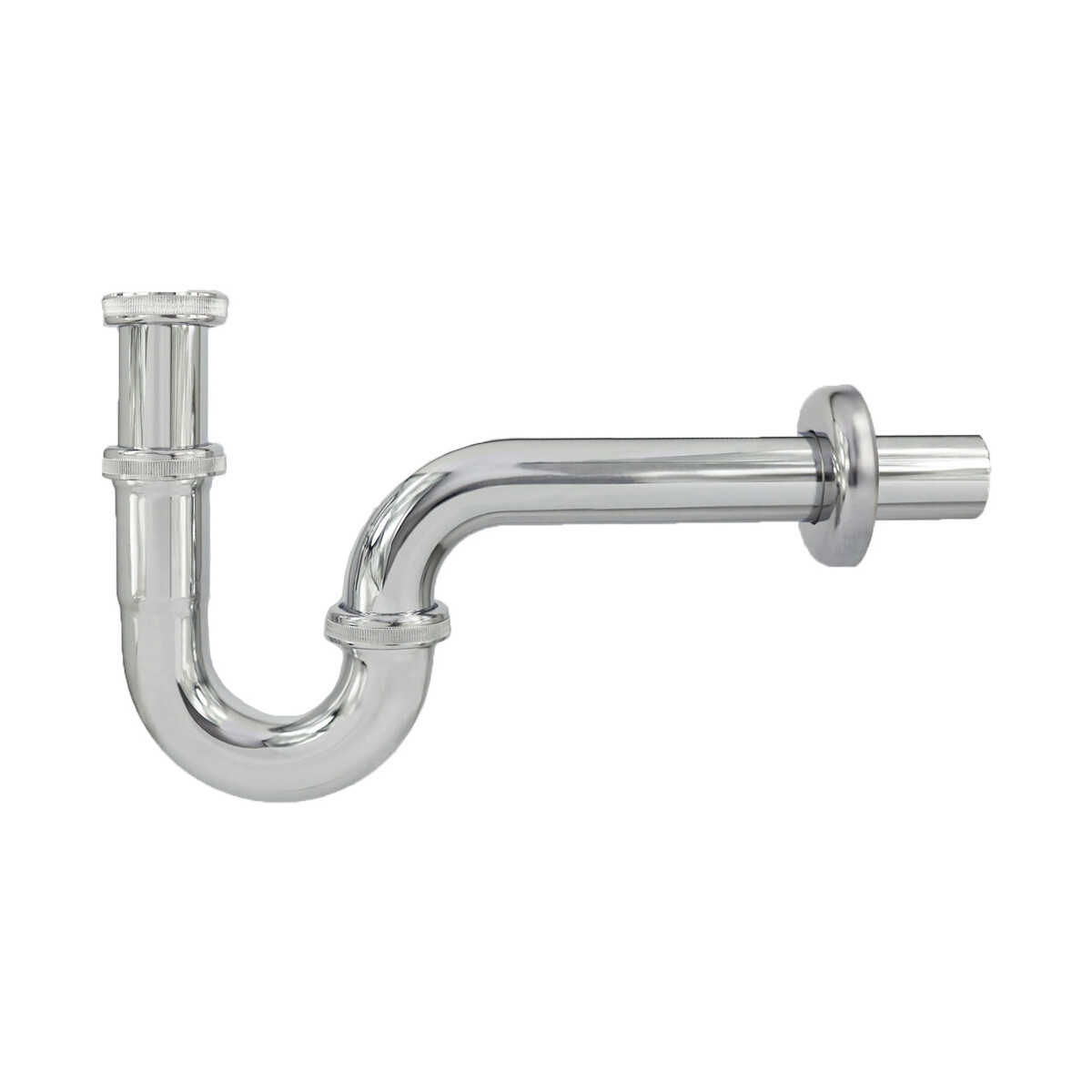 MS Röhrengeruchverschluss mit Rosette, verchromt