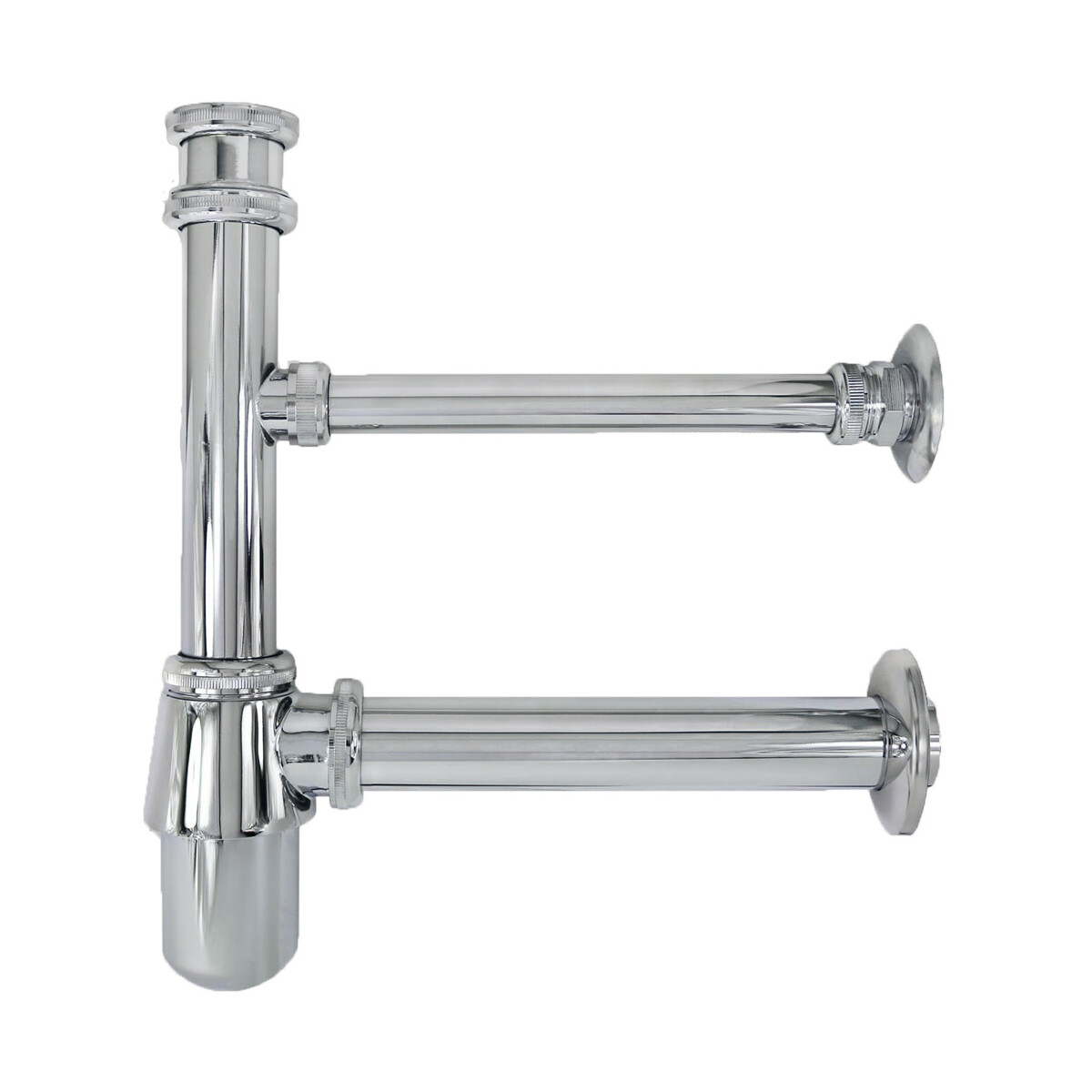 Flaschengeruchverschluss mit Rosette, Leckwasseranschluss...