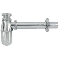 Flaschengeruchverschluss mit Rosette, verchromt