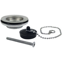 Ventilsieb Edelstahl, komplett mit Stopfen