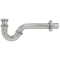 Bidet-Röhrengeruchverschluss mit Rosette, verchromt