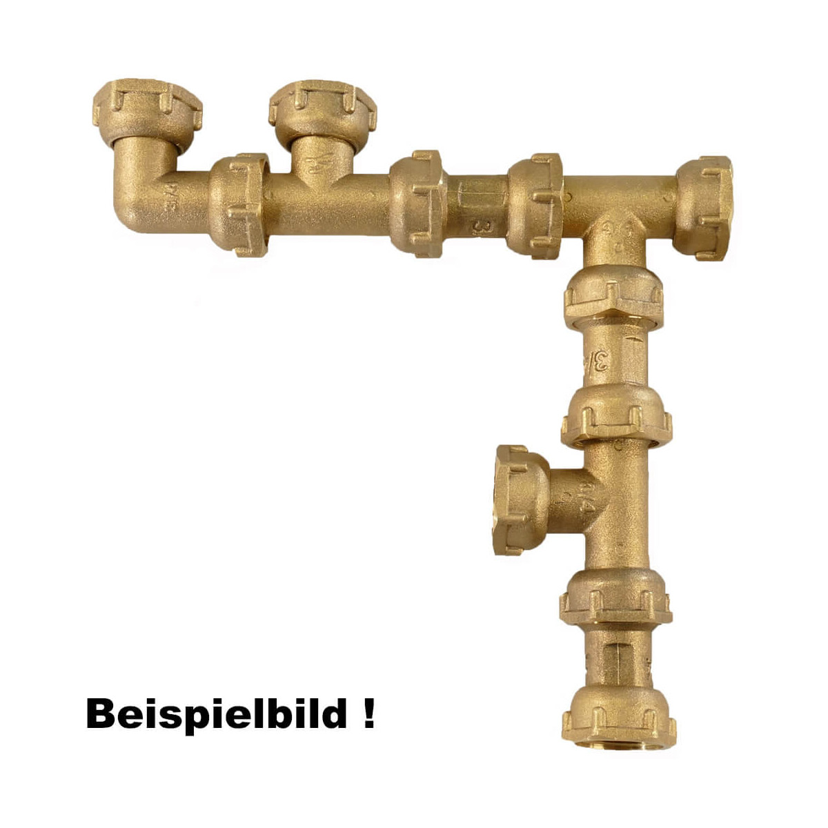 Quetschverschraubung T-Stück Überwurfmutter 3/8 Zoll x, 3,90