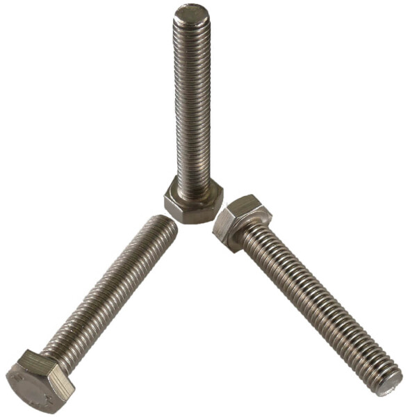 Sechskantschraube M6 x 6mm (A2 - DIN 933), 0,21 € 