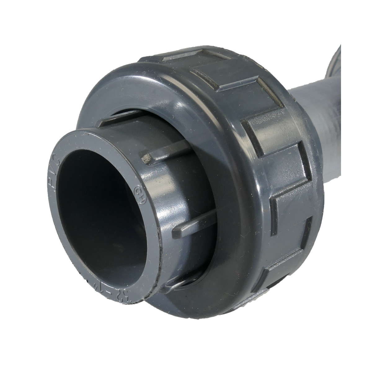 Baumaxxe PVC Verschraubung 63mm Grau - Klebemuffen Für Rohrverbindungen