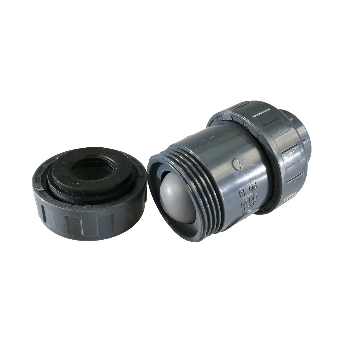 PVC (Kugel) Rückschlagventil Klebmuffe 16 mm