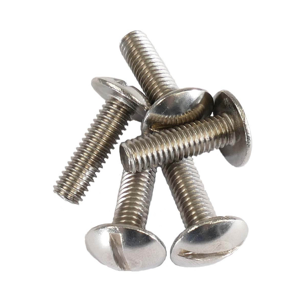 100 Stk. Becherschraube Schlitz M5*12 (ASI 304)