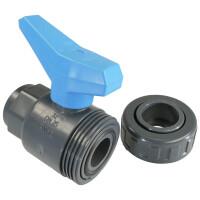 PVC Kugelhahn 2 Wege CH Light Klebmuffe 63 mm